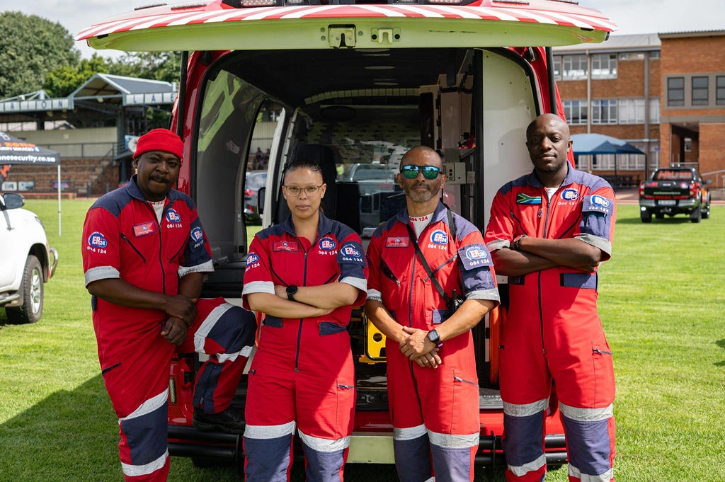 Hi Zone Security ER24-linked emergency medical support team in Gauteng South Africa