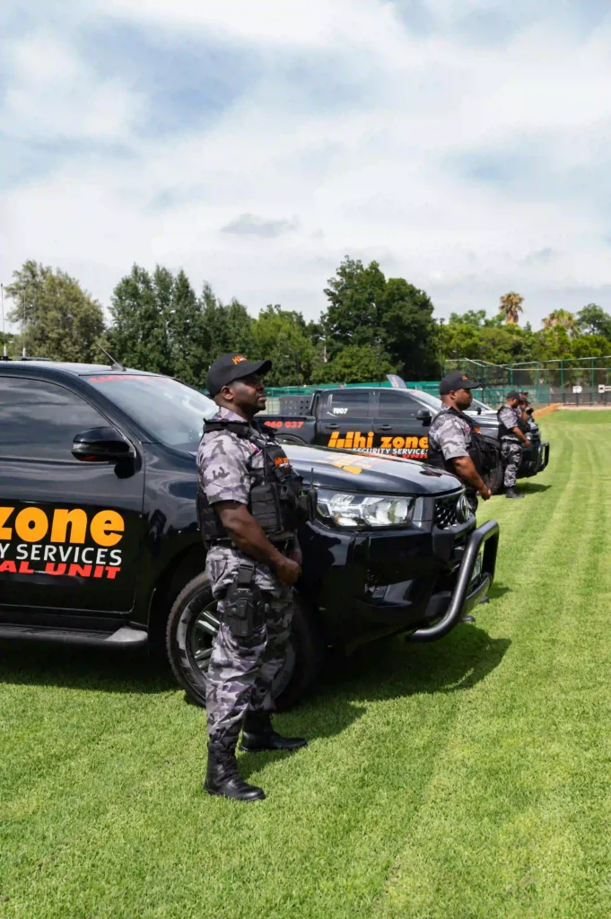 Hi Zone Security officers managing event security and crowd control in Gauteng