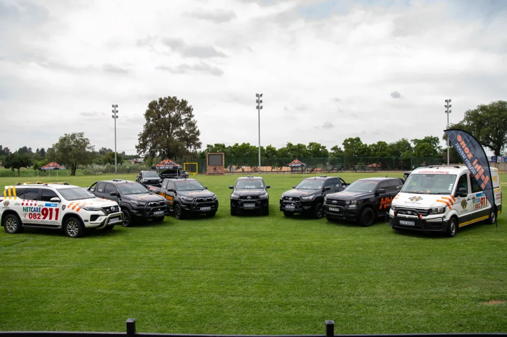 security technology services Gauteng with surveillance vehicles and emergency response fleet