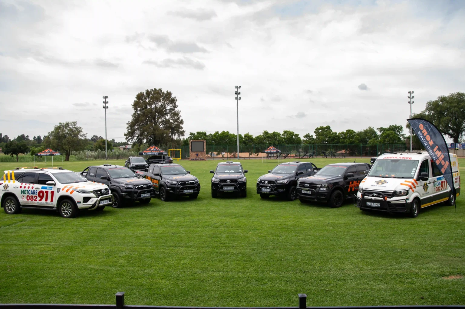 security technology services Gauteng with surveillance vehicles and emergency response fleet